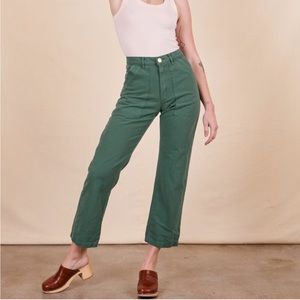 Big Bud Press Work Pants in Dark Emerald Green